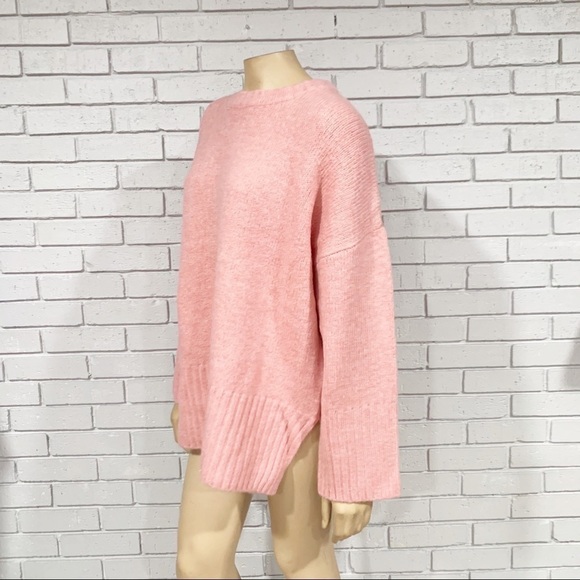 Topshop Pink Supersoft Deep Hem Crewneck Sweater - Picture 4 of 12